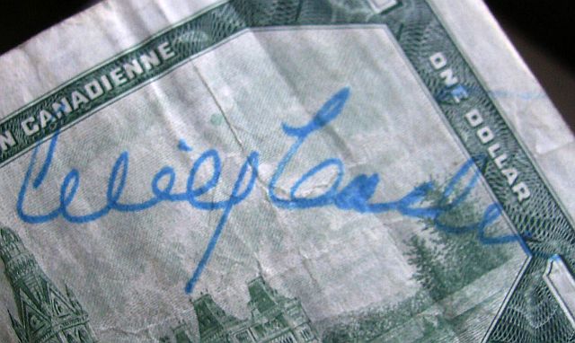 1967-One-Dollar-Bill-&-*-Wilf-Carter-*-Autograph